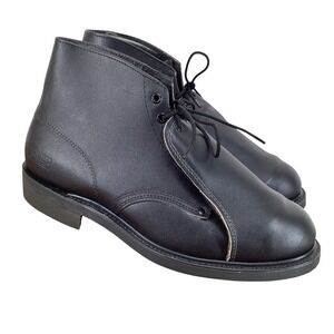 Lehigh Black Leather Chukka Safety Toe Work Boots Shoes USA Made Sz  10 EEE
